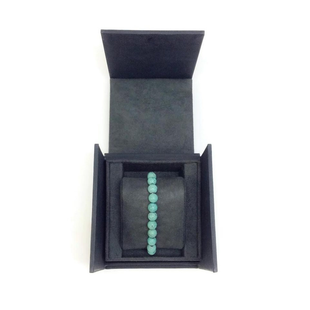 David Yurman Turquoise 8 Mm Spiritual Bracelet - Picture 6 of 7